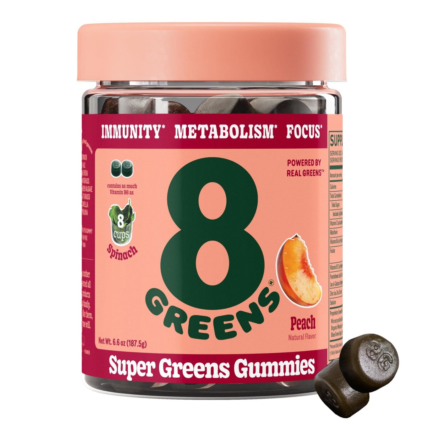 8Greens Supergreens Gummies – Organic Super Greens for Metabolism, Immunity & Focus