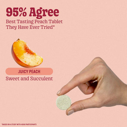 8Greens Supergreens Tablets – Organic Peach Flavor, 30 Servings
