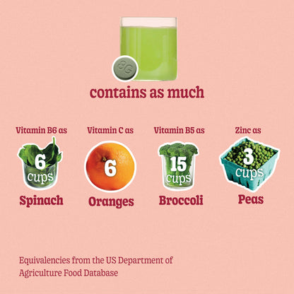 8Greens Supergreens Tablets – Organic Peach Flavor, 30 Servings