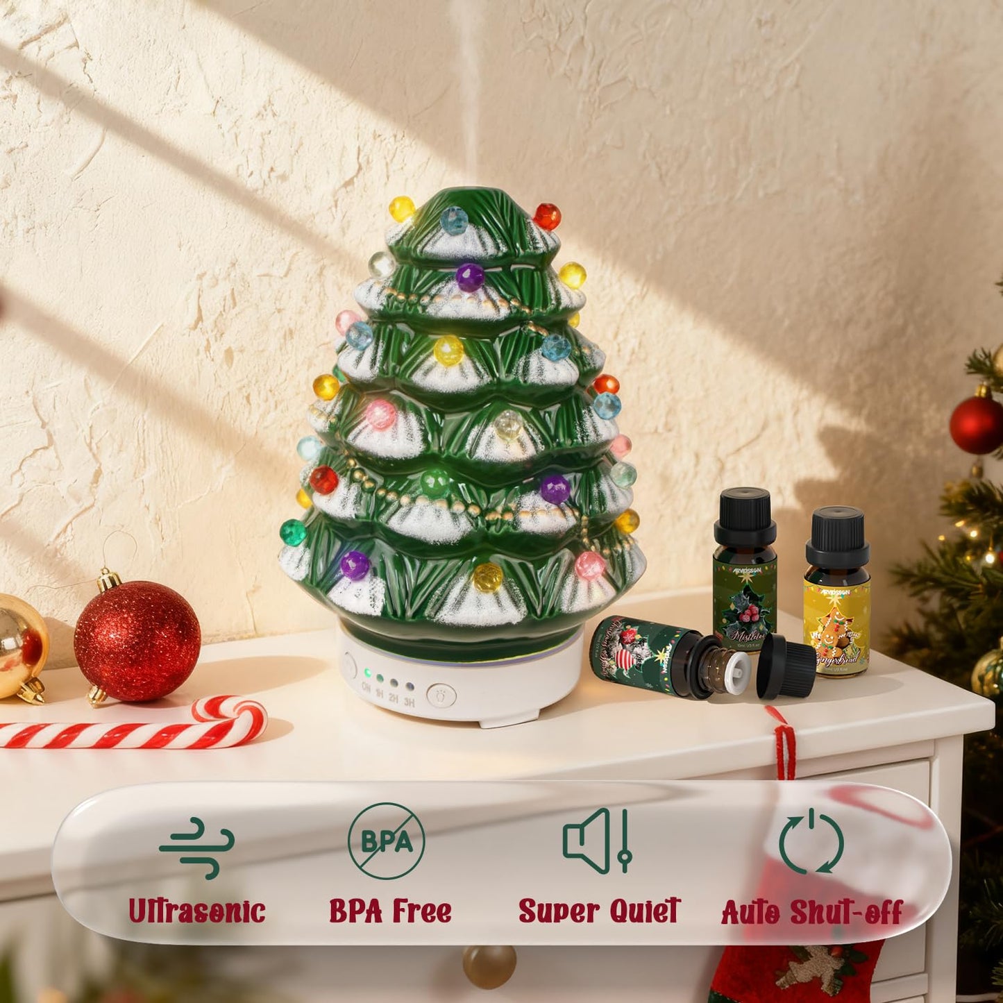 ARVIDSSON Christmas Essential Oil Diffuser - Ceramic Ultrasonic
