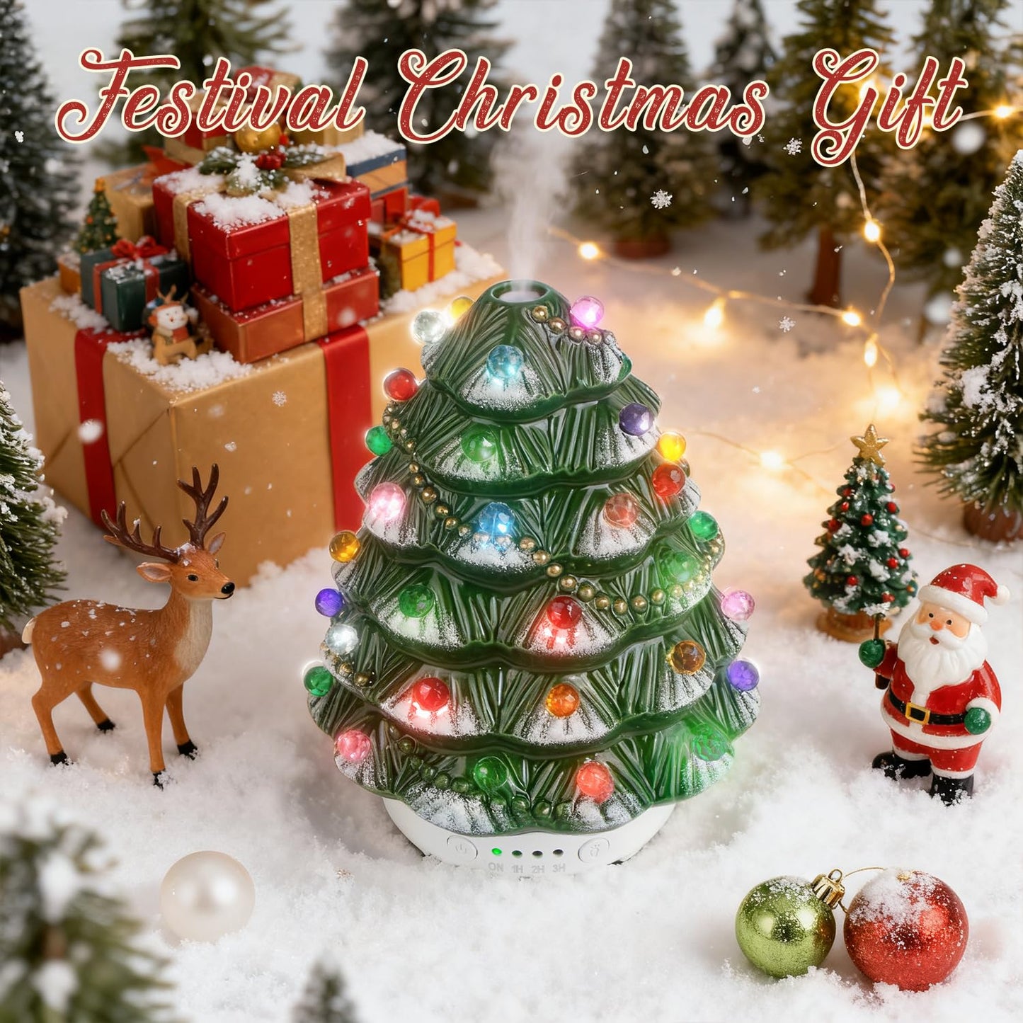 ARVIDSSON Christmas Essential Oil Diffuser - Ceramic Ultrasonic