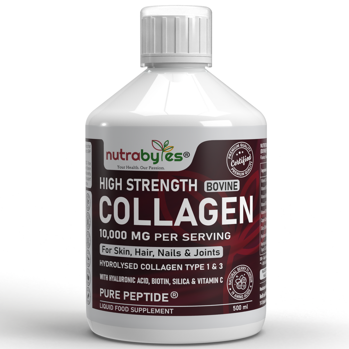 Liquid Bovine Collagen 10,000mg (Type 1 and 3) with 19 Amino Acids
