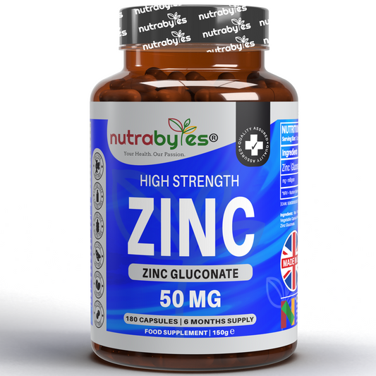 Zinc Gluconate 50mg, 180 Vegan Capsules