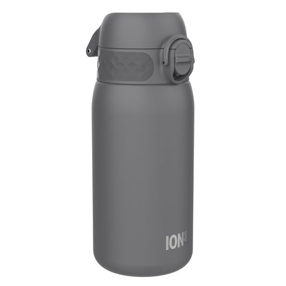 Leak Proof Thermal Steel Water Bottle, Insulated, Grey, 320ml (11oz)