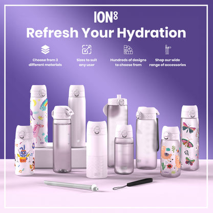 Leak Proof 1 litre Water Bottle, Recyclon, Light Purple, 1L