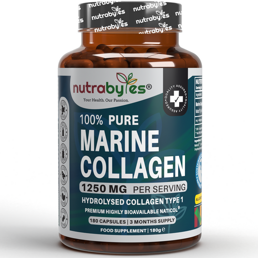 Pure Marine Collagen 1250mg, 180 Capsules