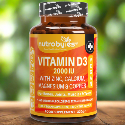 Vegan Vitamin D3 2000 IU Complex, 180 Capsules