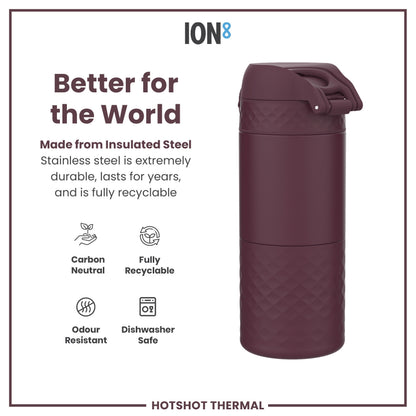 Insulated Steel, Travel Mug, Blackberry, 360ml