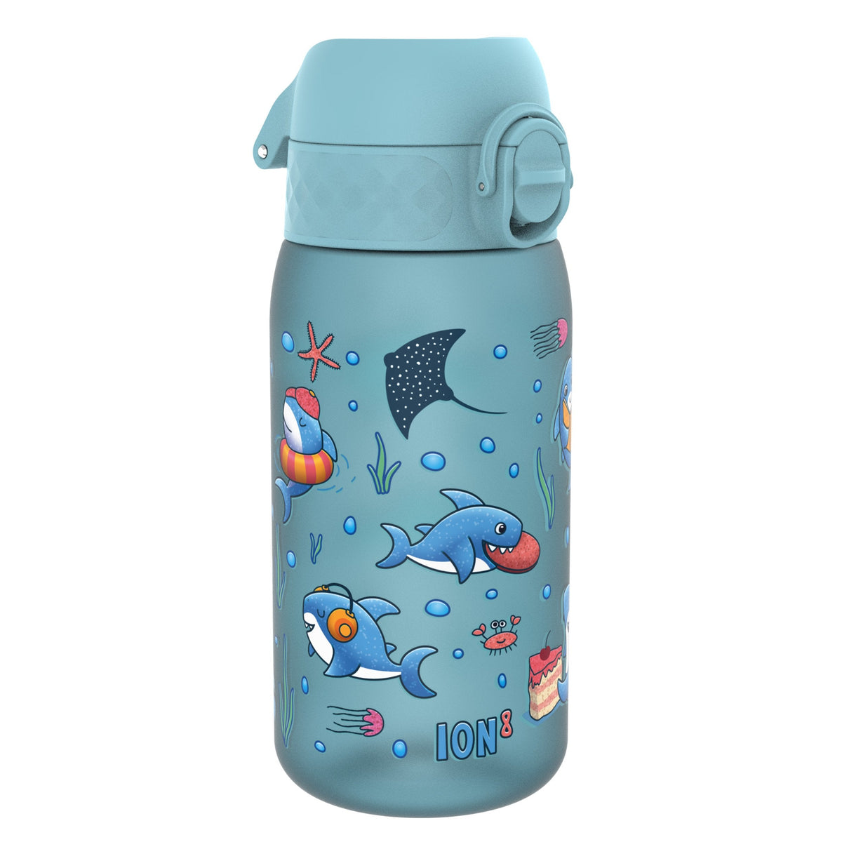 Leak Proof Kids Water Bottle, Recyclon, Sharks, 350ml (12oz)