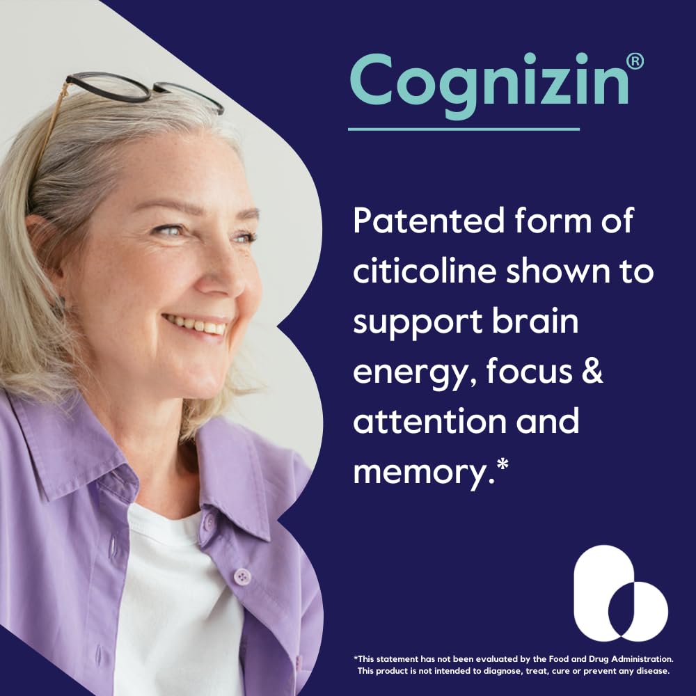 BESTVITE Cognizin Citicoline 500mg – 120 Vegetarian Capsules | Premium Nootropic