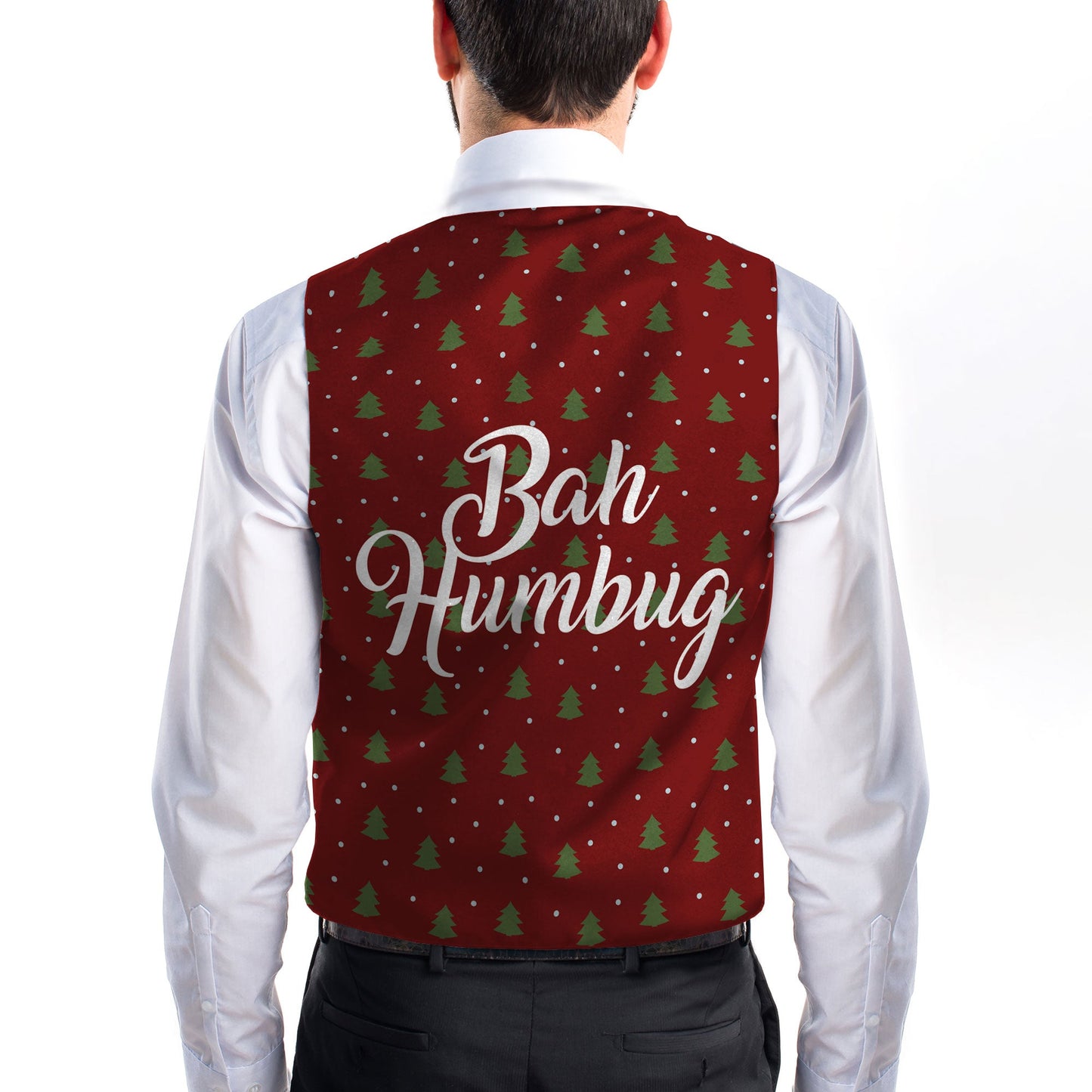Bah Humbug - Trees - Novelty Costume Fancy Dress Waistcoat ( 4 sizes available )