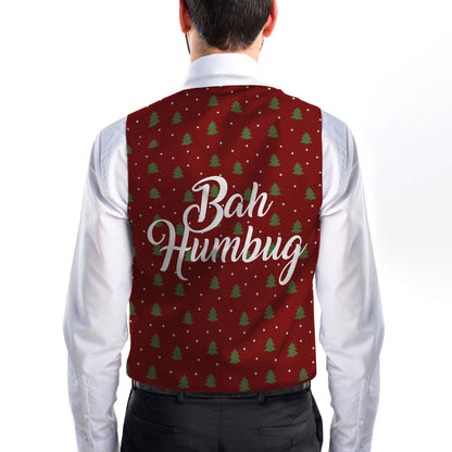 Bah Humbug - Trees - Novelty Costume Fancy Dress Waistcoat ( 4 sizes available )
