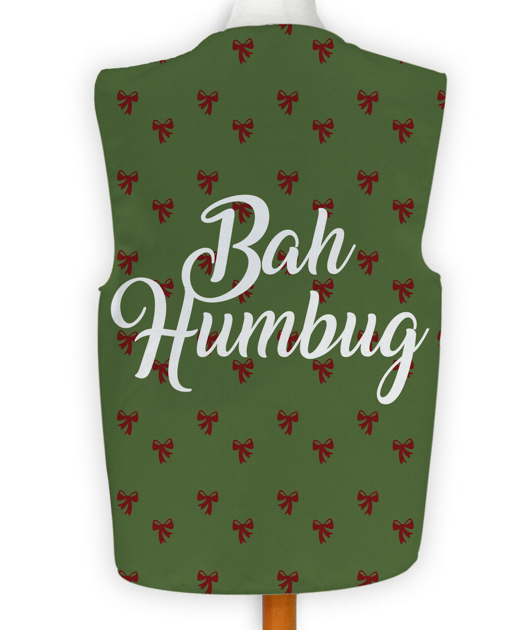 Bah Humbug - Bows - Novelty Costume Fancy Dress Waistcoat ( 4 sizes available )