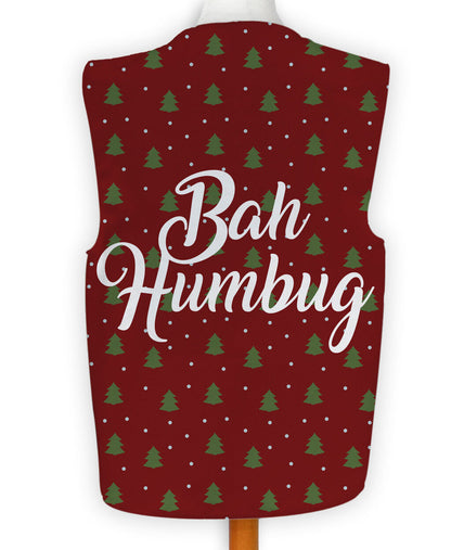 Bah Humbug - Trees - Novelty Costume Fancy Dress Waistcoat ( 4 sizes available )