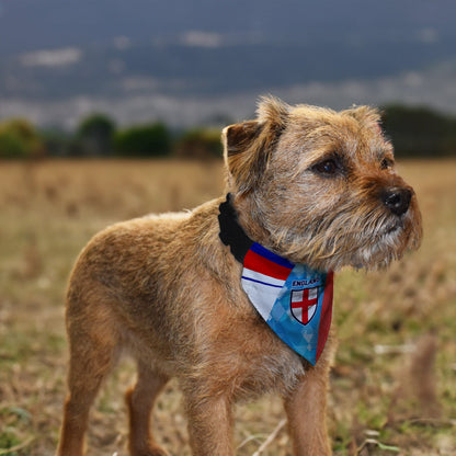 England Printed Patchwork Shirts - Dog Bandana - 4 Sizes