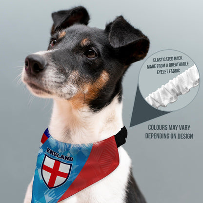 England Printed Patchwork Shirts - Dog Bandana - 4 Sizes