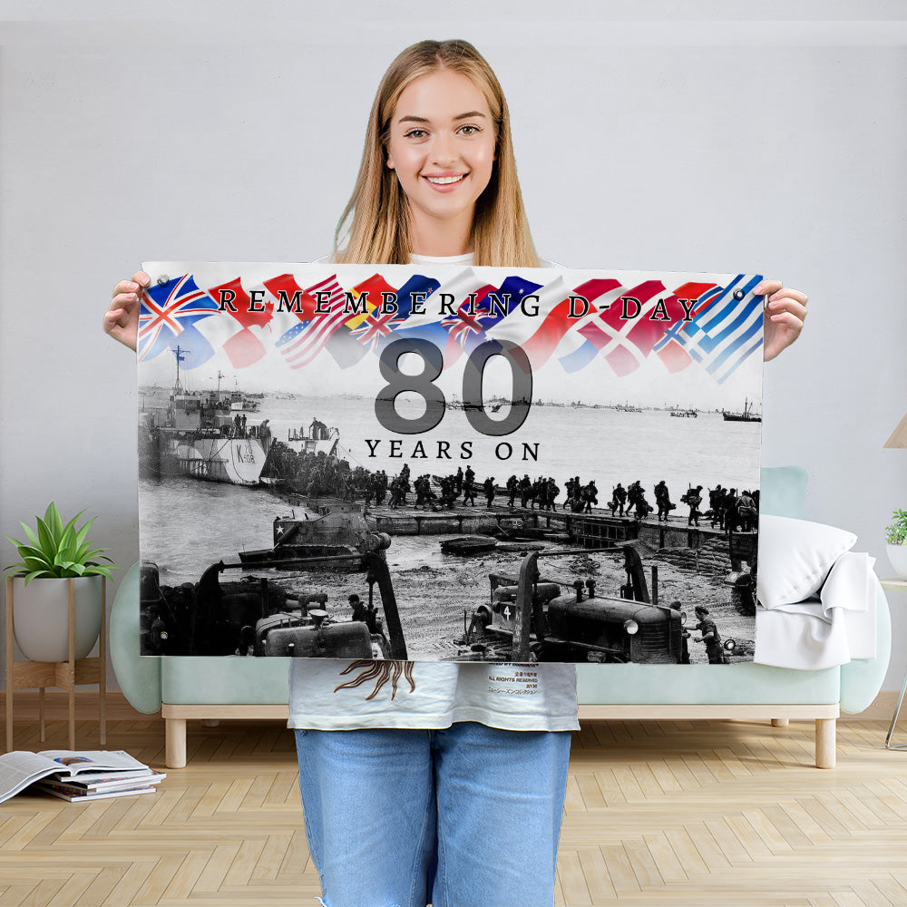 Remembering D-Day 80 Years | Banner - 3 Sizes
