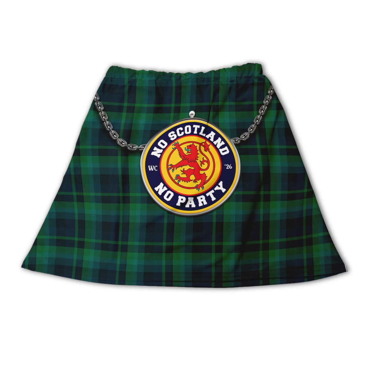 Black Watch Tartan, Scotland WC26 Badge - Novelty Kilt