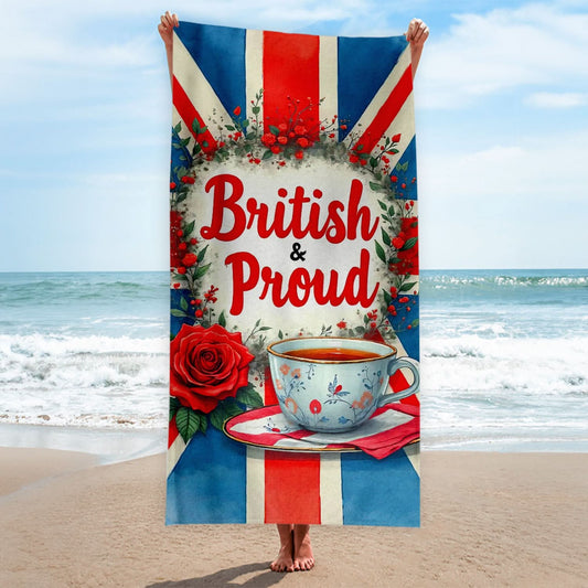 British & Proud - Beach Towel