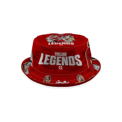 England Legends Montage - Red - Bucket Hat