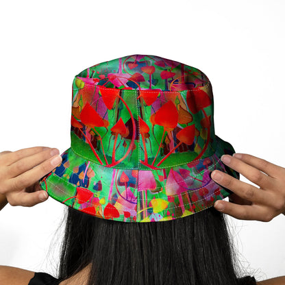 Penny Banger - Inverted Colours Mushrooms - Bucket Hat