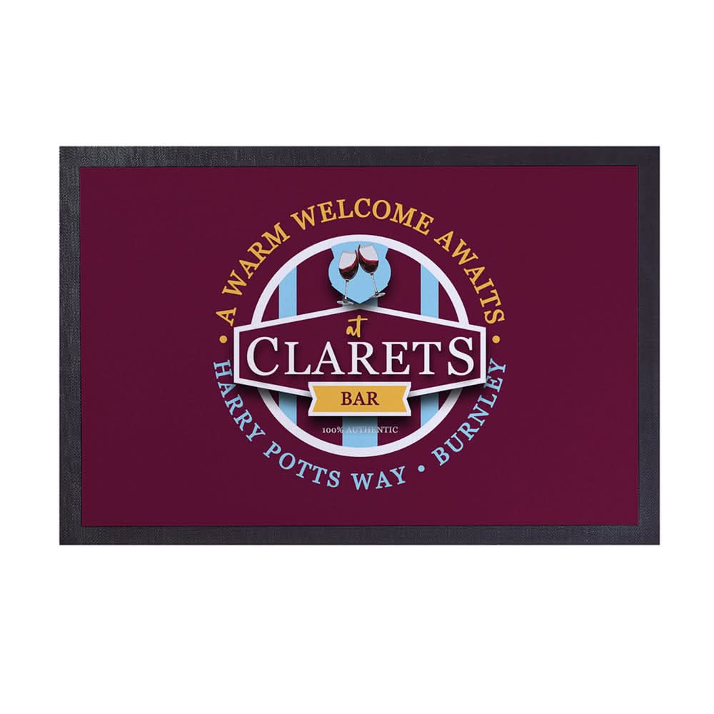 Burnley Clarets  - Football Legends - Door Mat -60cm X 40cm