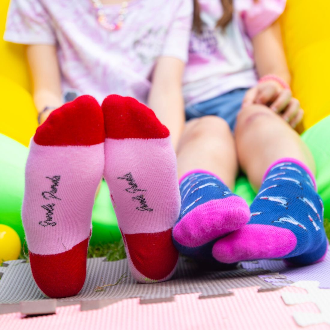Children's Pink Stripe Bamboo Socks
