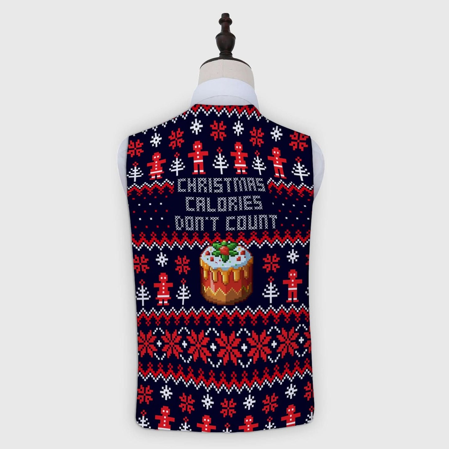 Christmas Food Xmas Jumper - Novelty Costume Fancy Dress Waistcoat ( 4 sizes available )