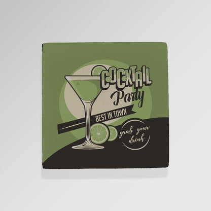 Cocktail Party - Drinks Coaster - Round or Square