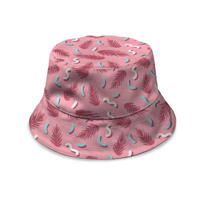 Colourful Geometric Memphis Pattern Bucket Hat