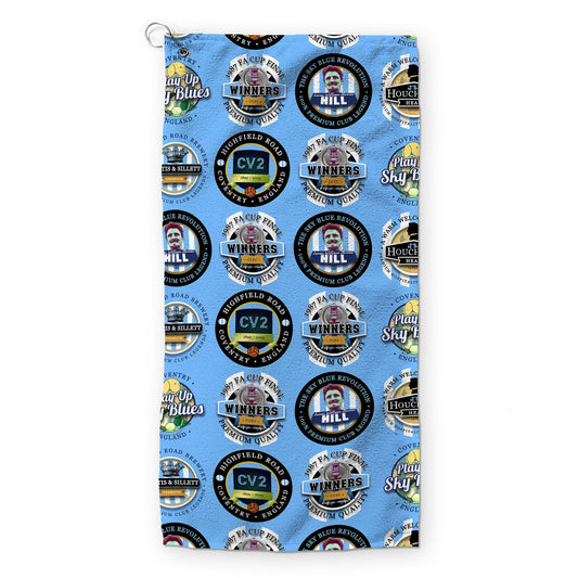 Coventry - Football Legends - Retro Lightweight, Microfibre Golf Towel