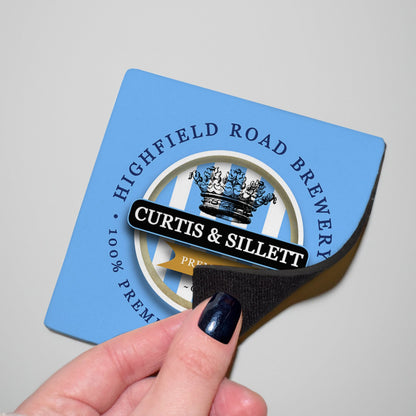Coventry Curtis Sillett - Football Coaster - Square Or Circle