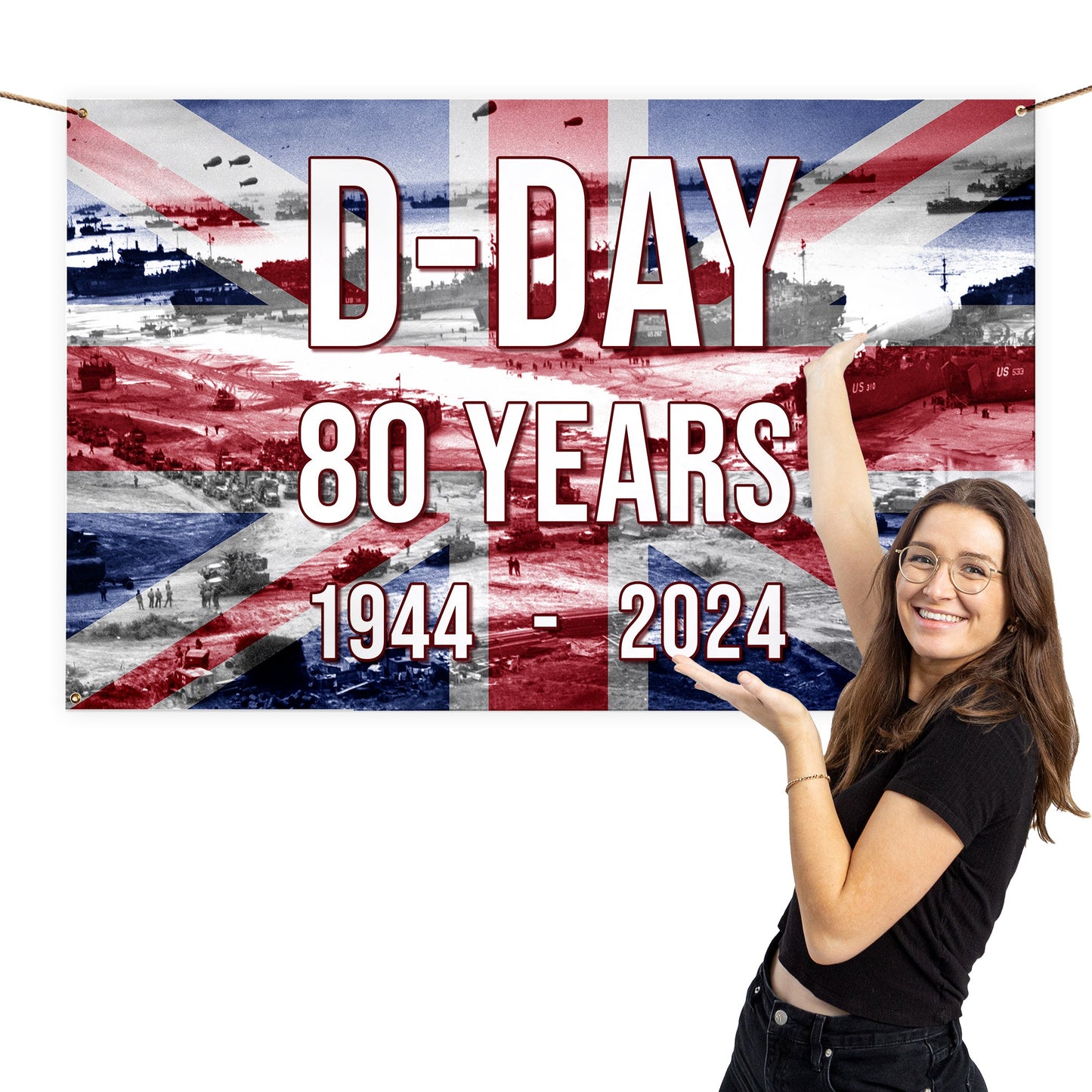 D-Day 80 Years | Banner - 3 Sizes