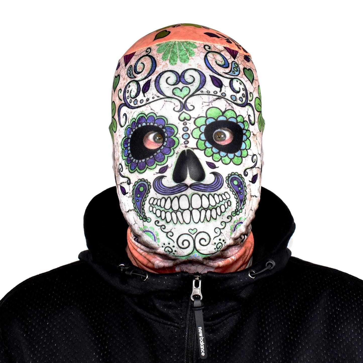 Day Of The Dead Skull Green - FaceSkinz