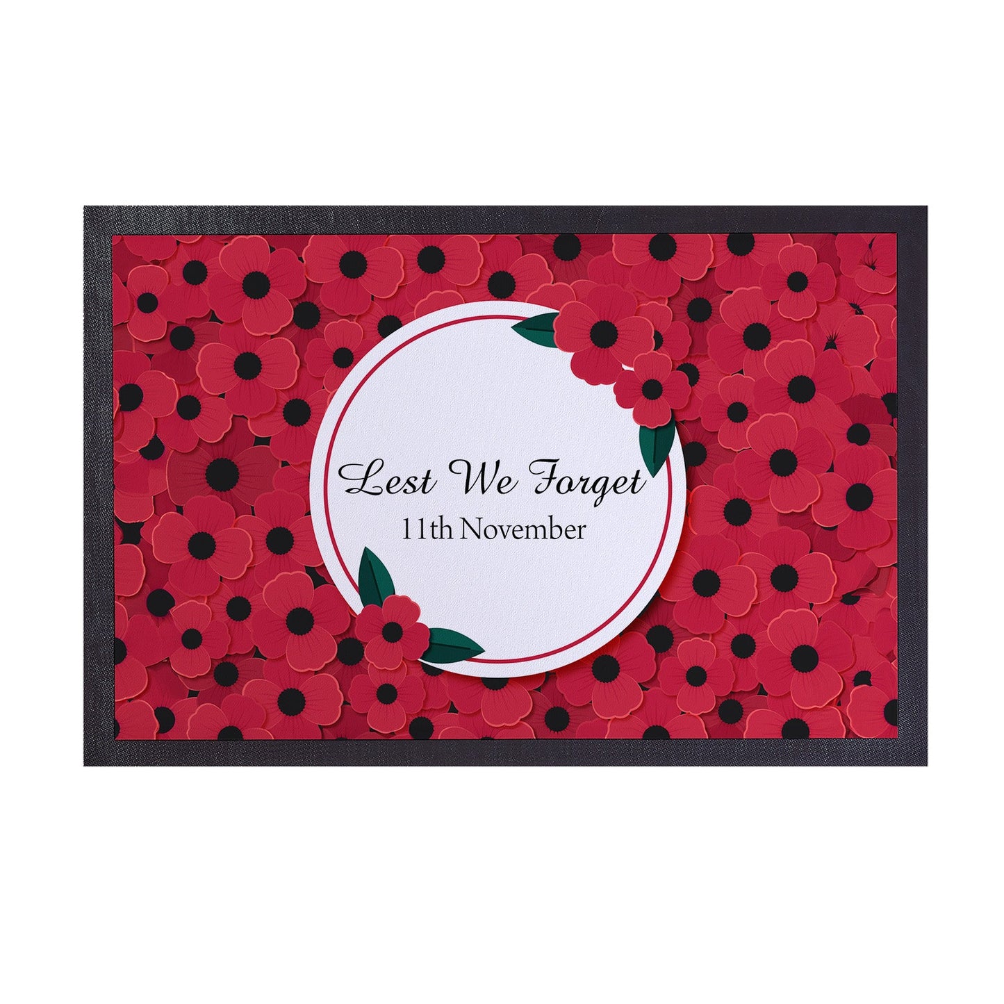 Remembrance Day Poppies - Door Mat - 60cm x 40cm