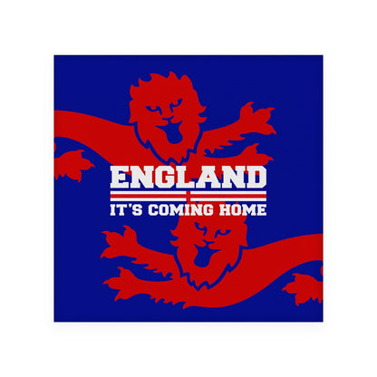 England Two Red Lions - Drinks Coaster - Square Or Circle