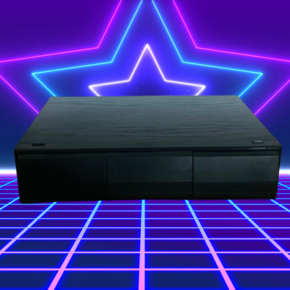 Retro Black Ash Style Audio Cassette Storage