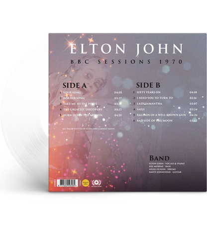 Elton John – BBC Sessions 1970 (Limited Edition 12-Inch Album on 180g Clear Vinyl)