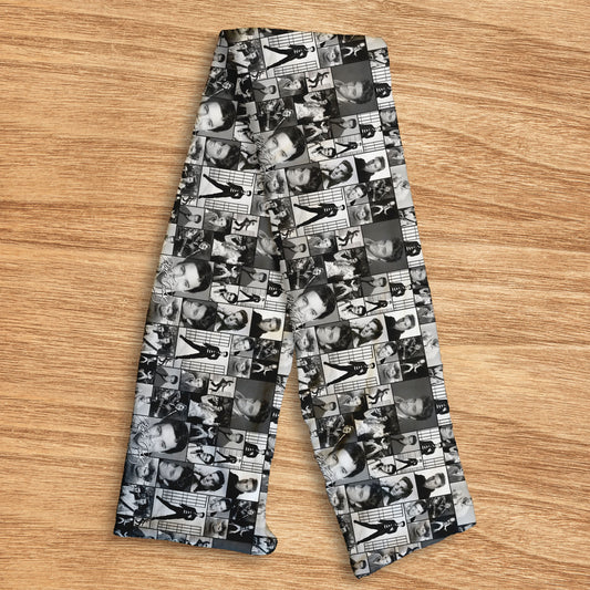 Black & White Elvis Montage - Soft Fleece scarf