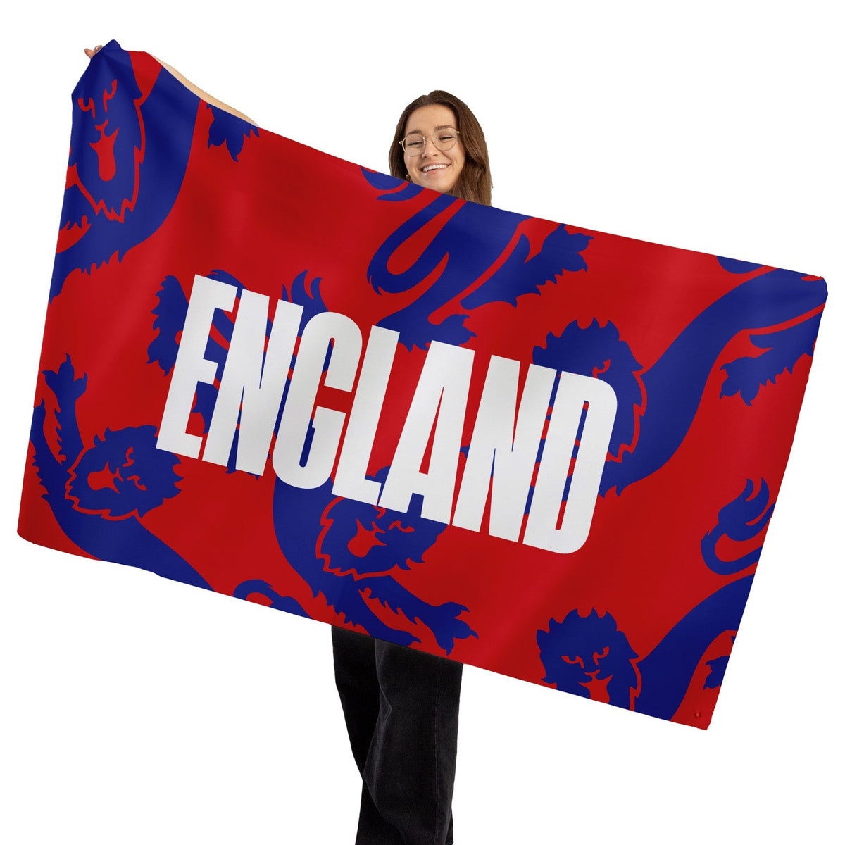 England - Red and Blue Lions - WC26 - Banner - 4 Sizes!