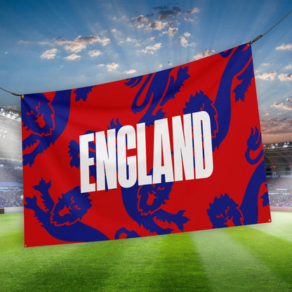 England - Red and Blue Lions - WC26 - Banner - 4 Sizes!