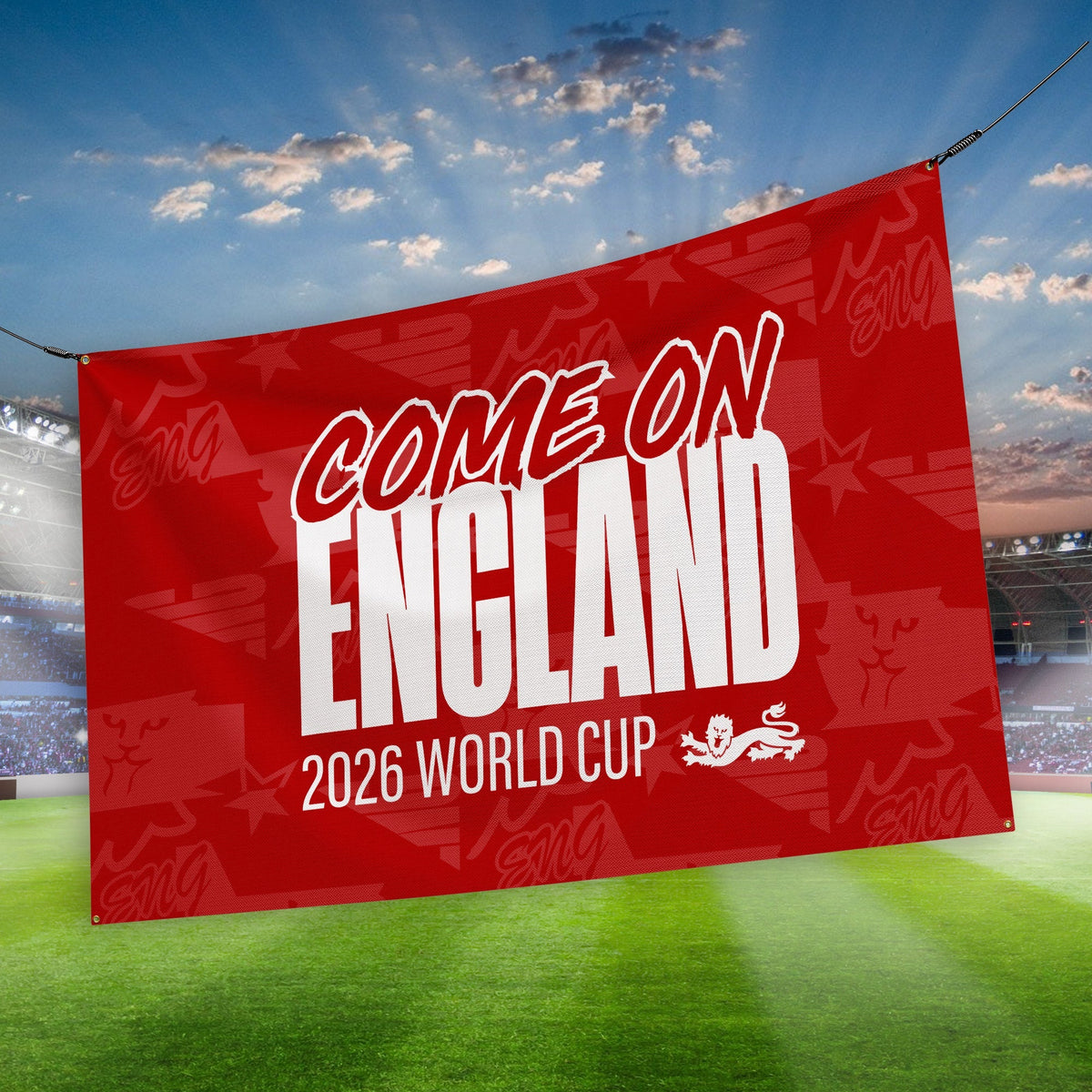Come on England! - WC26 - Banner - 4 Sizes!