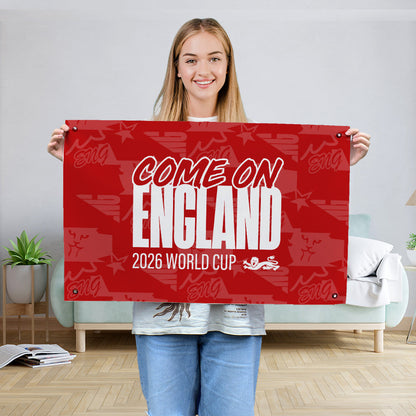 Come on England! - WC26 - Banner - 4 Sizes!