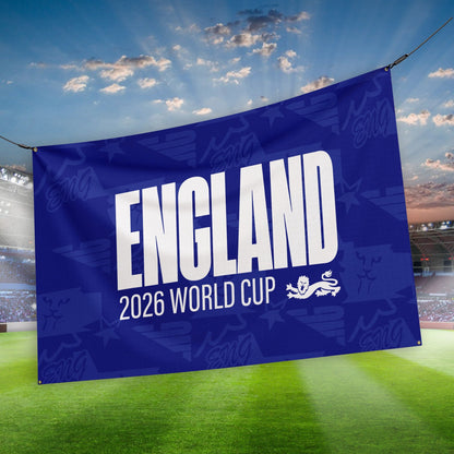 England - Blue - WC26 - Banner - 4 Sizes!