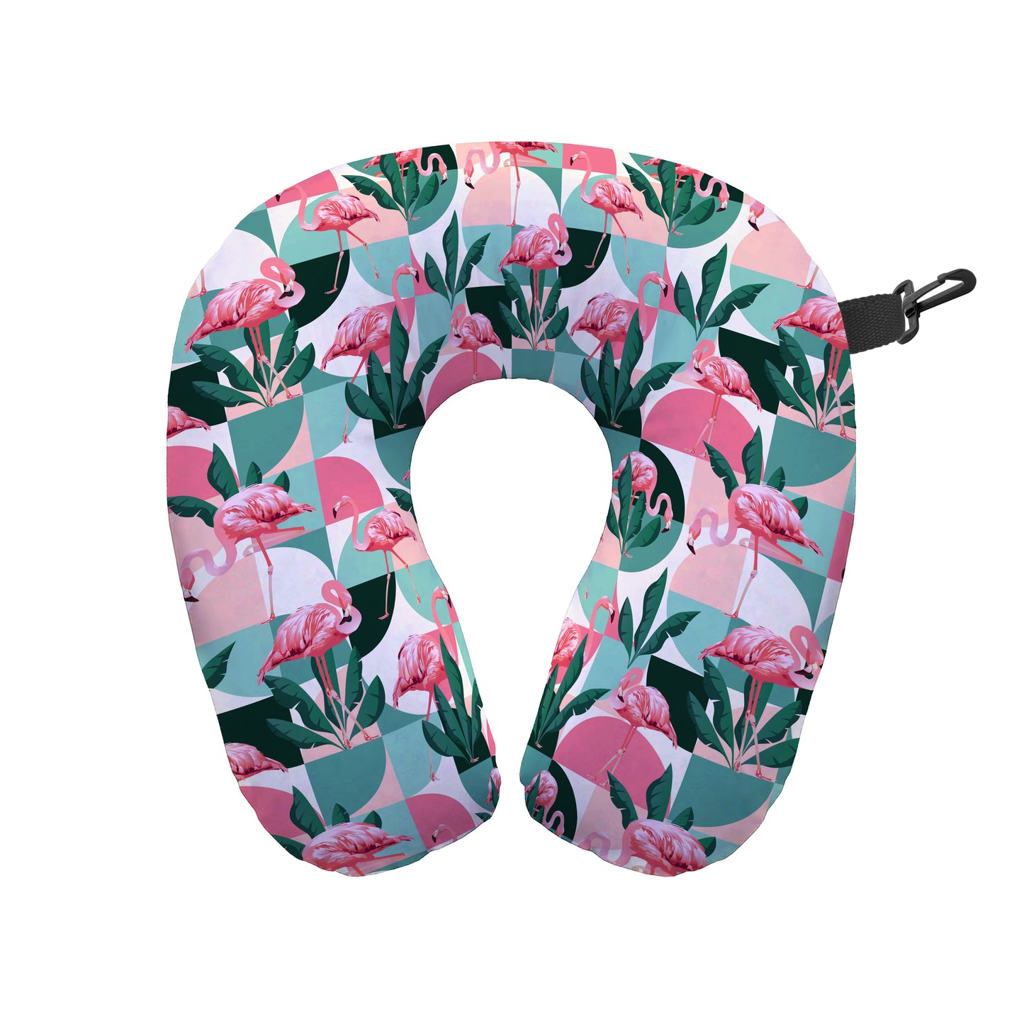 Exotic Flamingos - Travel Pillow