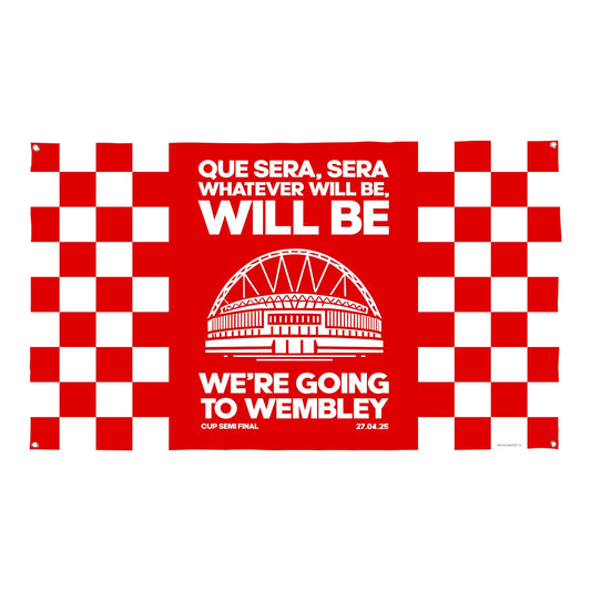 Nottingham Forest - Que Sera, Sera - Banner - Chequered - Two Sizes