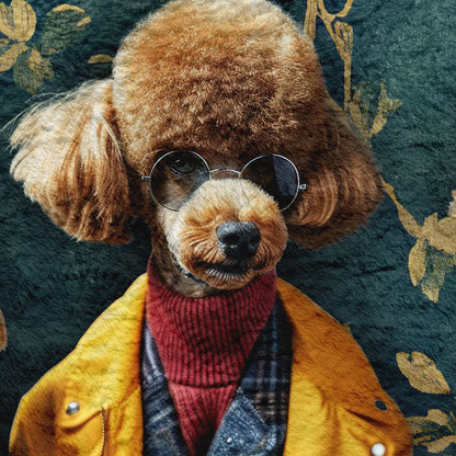 Fancy Vintage Dogs - Fleece Blanket 150cm X 150cm