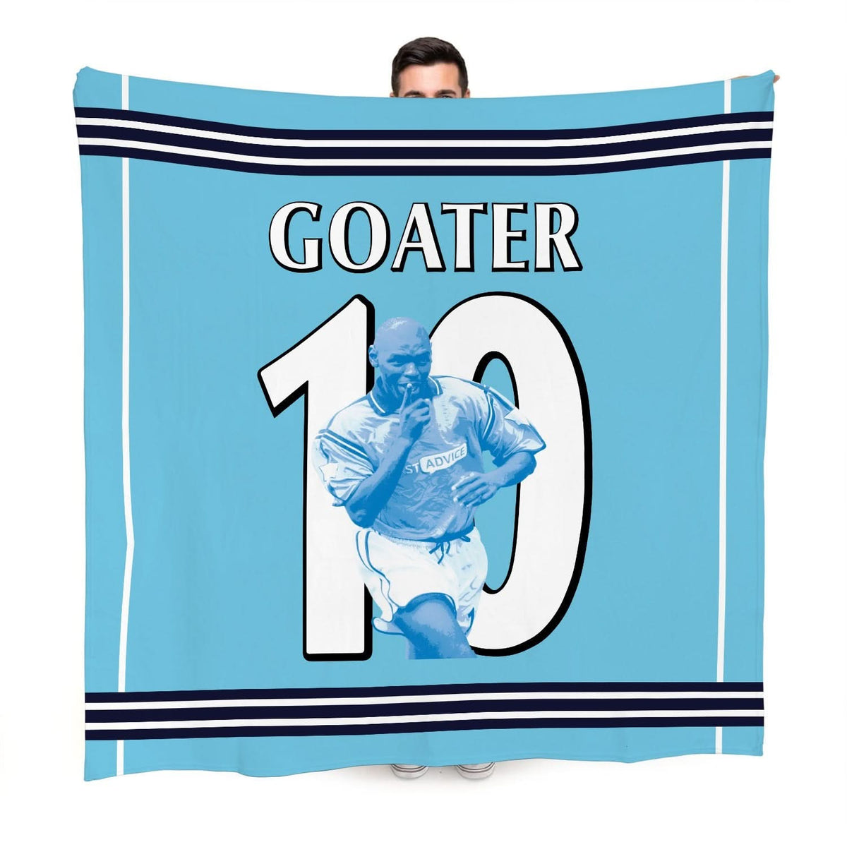 Manchester Blue Goater 10  - Fleece 150cm X 150cm
