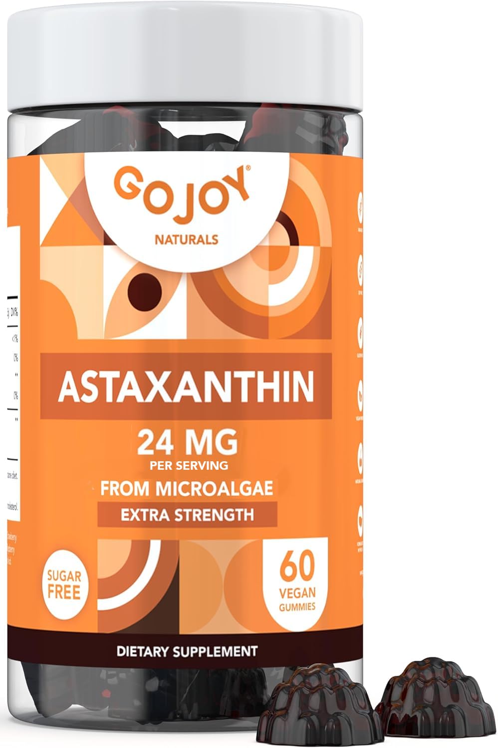 GOJOY NATURALS Astaxanthin Gummies 24mg – 2 Month Supply, Vegan & Non-GMO