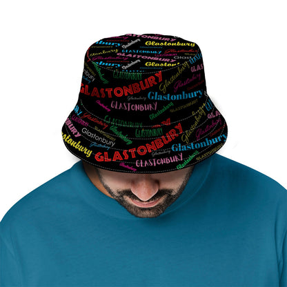 Glastonbury Text Bucket Hat